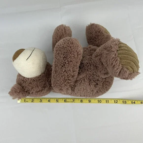 Aurora Brown Teddy Bear 10" Plush Stuffed Animal Sitting Big Nose - Picture 7 of 7